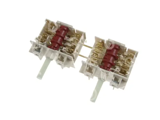 přepínač plotnový MORA, 2 x 7 poloh (6+0), dvojitý, 5HE-570 Dreefs
